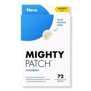 NIB Hero Cosmetics Mighty Patch Invisible+ Daytime Hydrocolloid Acne Patches 72